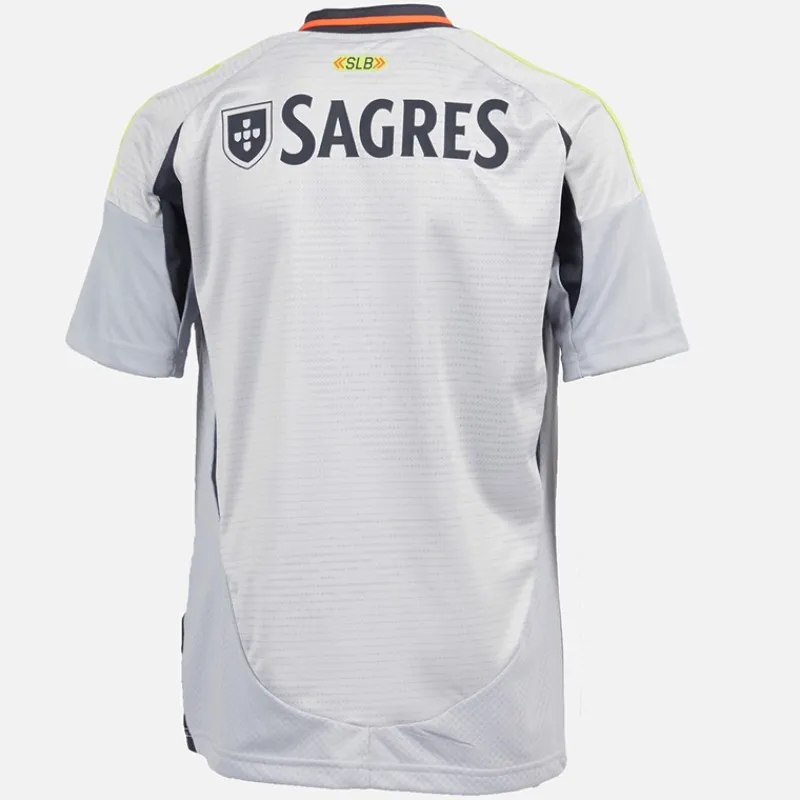 Sale adidas Junior Drenge SLB Benfica 24/25 tredje trøje Light Solid Grey