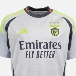 Sale adidas Junior Drenge SLB Benfica 24/25 tredje trøje Light Solid Grey
