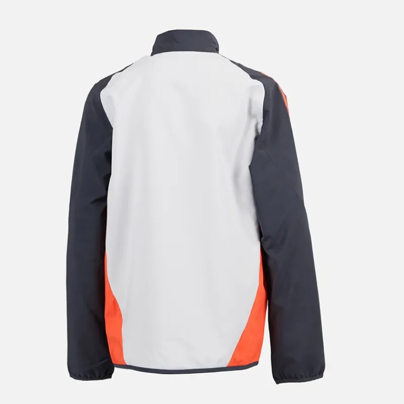 Discount adidas Junior Drenge SLB Benfica Præsentationsjakke Lys Solid Grå/Semi Solar Orange Lgh Solid Grey/Semi Solar Orange