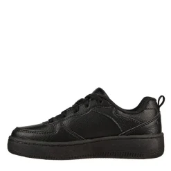 Hot SKECHERS Junior Drenge Sport Court 92 Vandafvisende Snøresko Casual Sneakers Sort