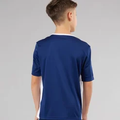 Discount adidas Junior Entrada 18 T-shirt Dark Blue/​Hvid Marineblå