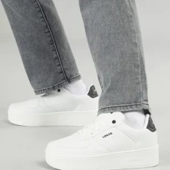 Best Levi's Junior New Union Sneakers Sort 0062 Hvid