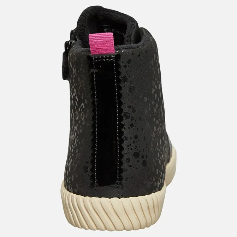 Discount GEOX Junior Piger Mirroless Lynlås Hi Top Træningssko Sort
