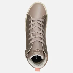 Sale GEOX Junior Piger Mirroless Lyn Høj Top Træningssko Dark Beige