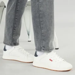 Discount Levi's Junior Piper Sneakers Blå 0063 Hvid