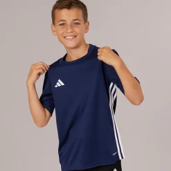 Hot adidas Junior Tabela 23 T Shirt Navy/​Hvid Marineblå