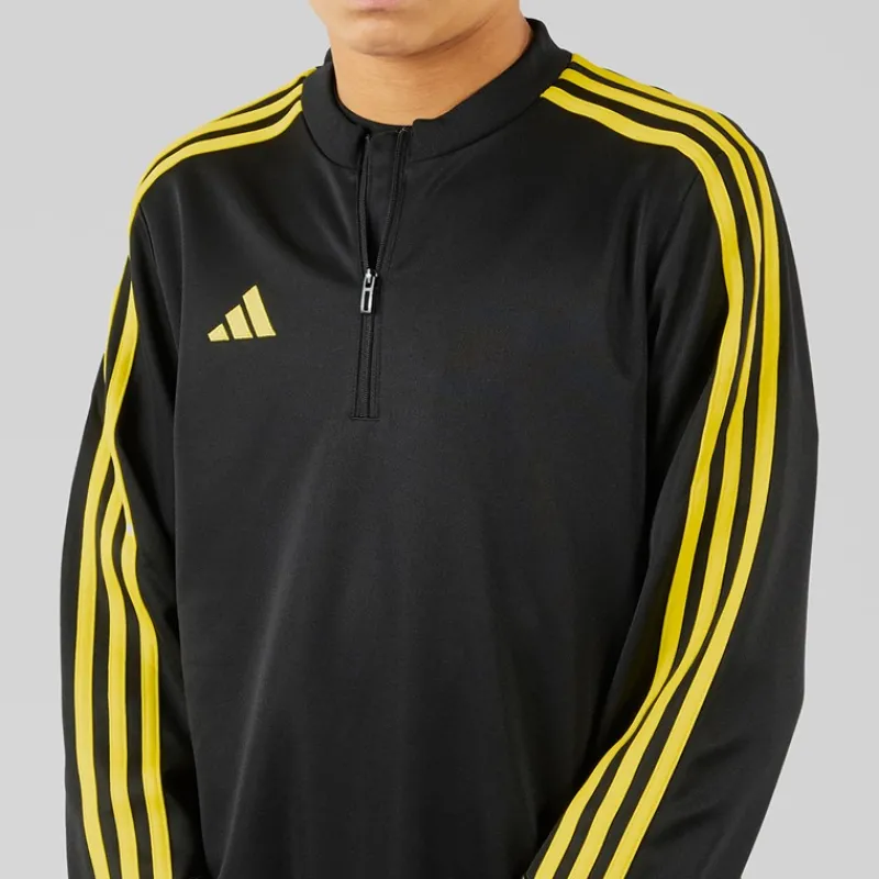 adidas Junior Tiro 23 Club 1/4 Zip Træningstop /Bright Yellow Sort