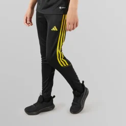 Clearance adidas Junior Tiro 23 Club Træningsbukser Sort/Bright Yellow