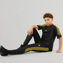 Clearance adidas Junior Tiro 23 Club Træningsbukser Sort/Bright Yellow