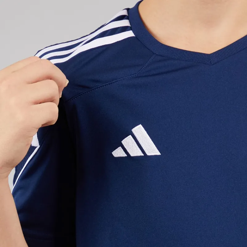 Clearance adidas Junior Tiro 23 League T-shirt Team Navy Blue/Hvid Marineblå
