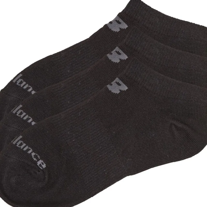 Clearance New Balance Junior Tre Pak Ingen Synlige Sokker Sort