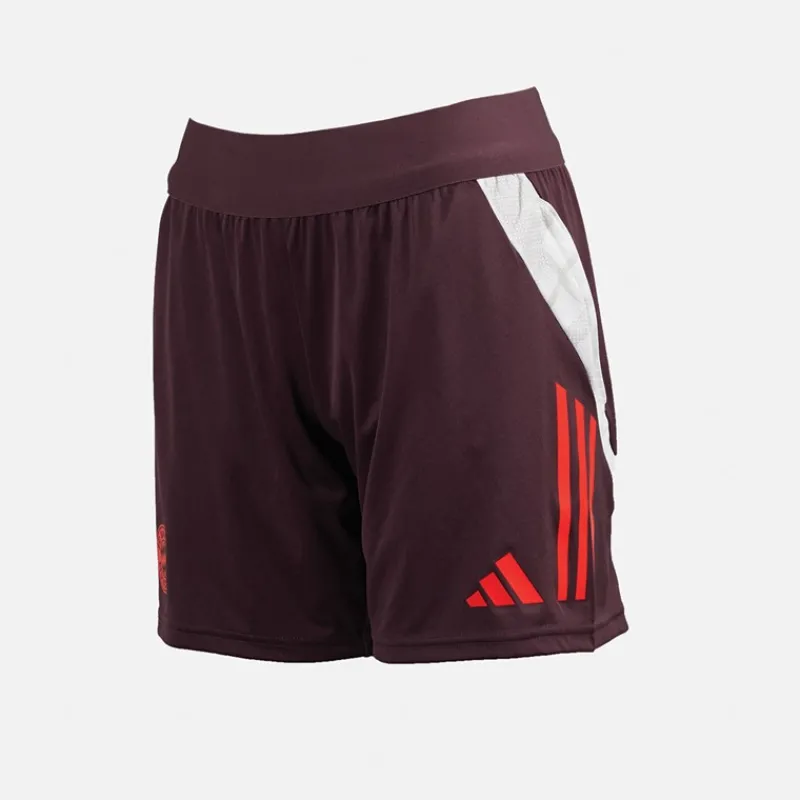 Discount adidas Kvinder FCB FC Bayern München træningsshorts Shadow Maroon/Rød