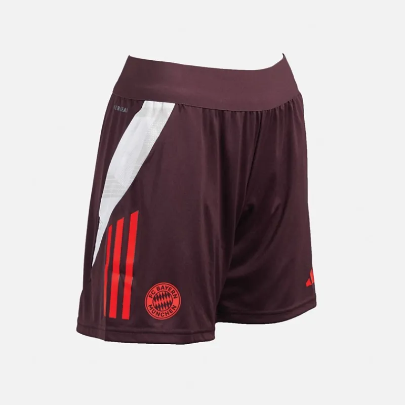 Discount adidas Kvinder FCB FC Bayern München træningsshorts Shadow Maroon/Rød