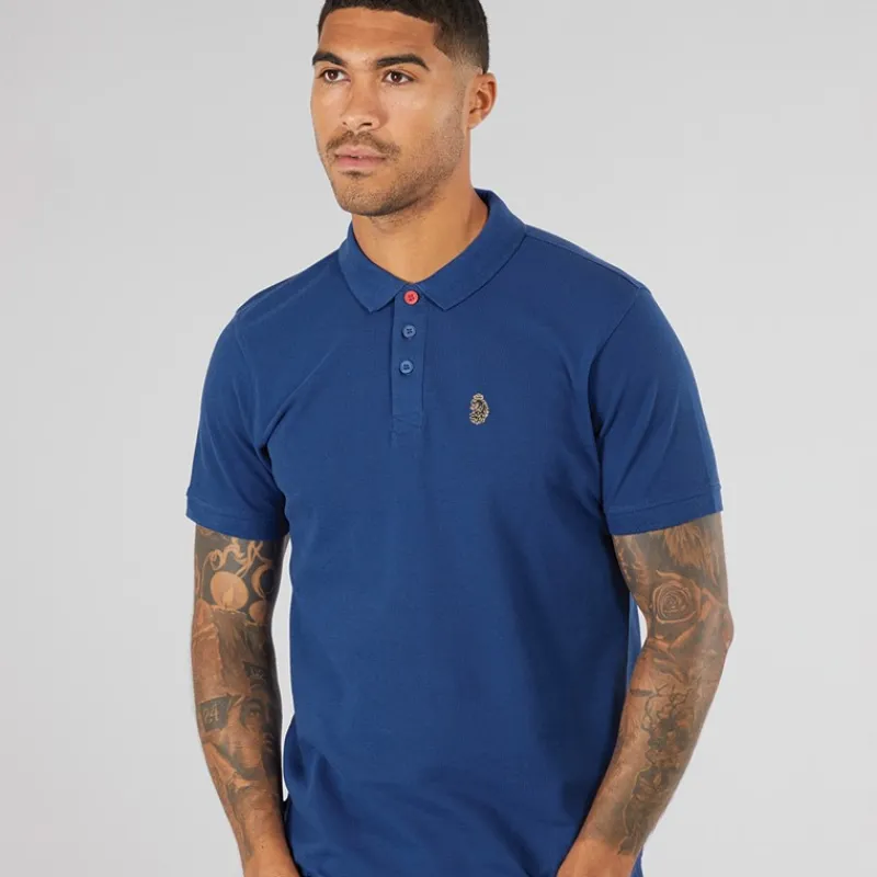 Clearance LUKE 1977 Herre Williams Polo T-shirt Lazuli Blue Blå