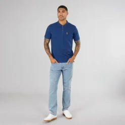 Clearance LUKE 1977 Herre Williams Polo T-shirt Lazuli Blue Blå