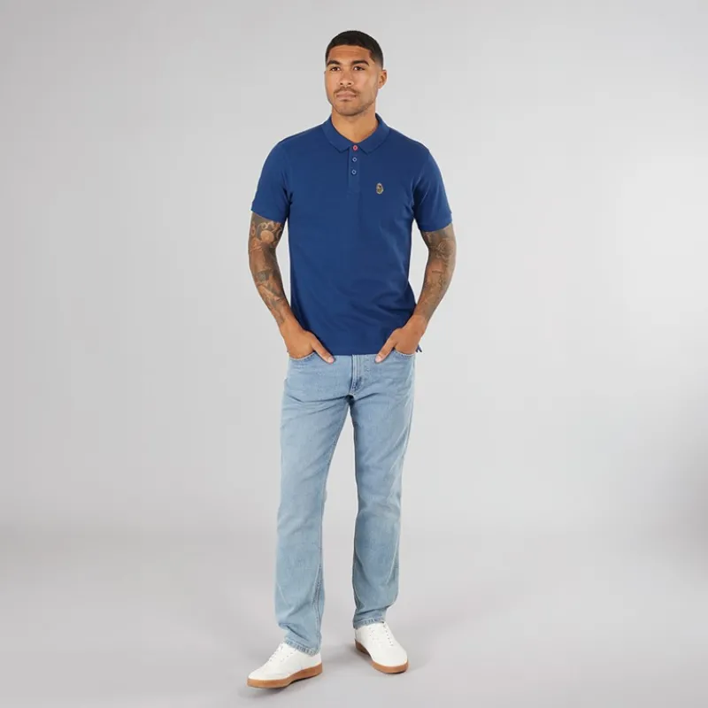 Clearance LUKE 1977 Herre Williams Polo T-shirt Lazuli Blue Blå