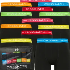 Best Crosshatch Mænd Astral Tolv Pakke Boxers Sort