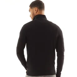 Clearance JACK & JONES Mænd Emil Strik 1/​2 Lynlås Trøje Sort