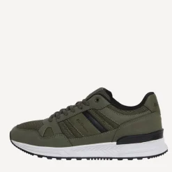 Online Ben Sherman Mænd Fowler Sneakers Khaki/Sort kakigrøn
