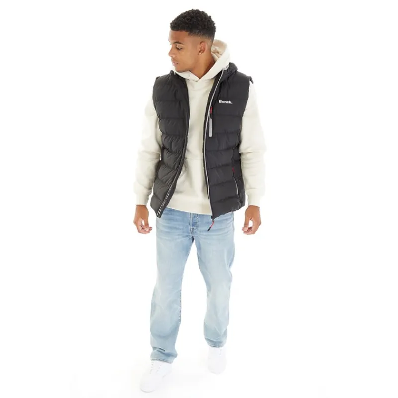 Sale Bench Mænd Galban Hættepuffer Vest Sort