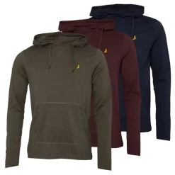 New Brave Soul Mænd Huffle Hoodie Blå/​Khaki/​Burgunder