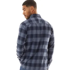 Outlet JACK & JONES Mænd Joshua Efterår Buffalo Langærmet Ternet Skjorte Vintage Indigo Blå