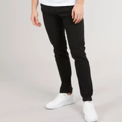 Clearance Crosshatch Mænd Roysden Chino Sort