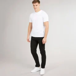 Clearance Crosshatch Mænd Roysden Chino Sort