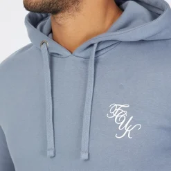 Hot French Connection Mænd Script Træningstøj Lyseblå Melange/Hvid