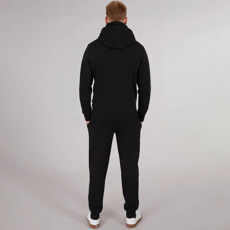 Hot Bench Mænd Træningssæt med Mærkebånd Detalje Sort