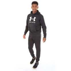 Hot Under Armour Mænd UA Rival Fleece Logo Hoodie /​Hvid Sort