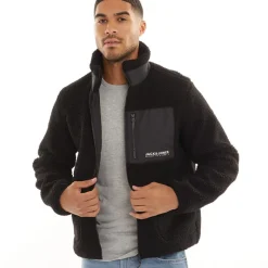 Sale JACK & JONES Mænd Vesterbro Teddy Jakke Sort