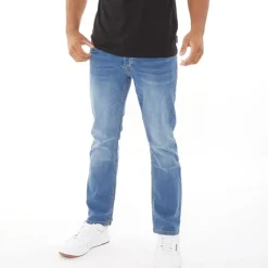 Clearance Crosshatch Mænd Winsbury Bootcut Jeans Stenvasket