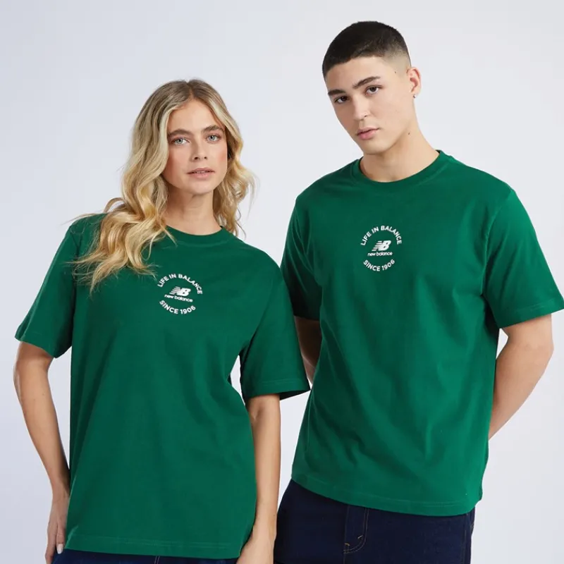 Sale New Balance NB Life i Balance Oversized T-shirt Eden dame Grøn