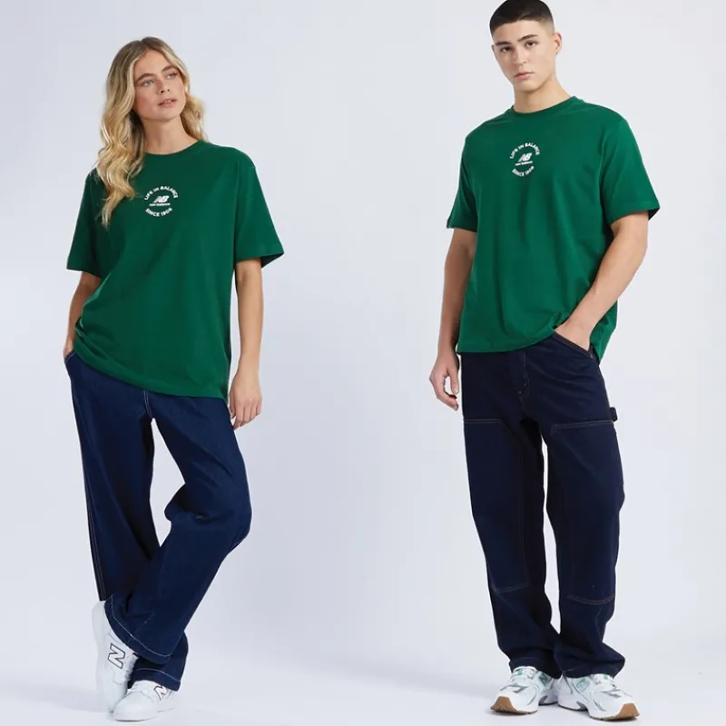 Sale New Balance NB Life i Balance Oversized T-shirt Eden dame Grøn