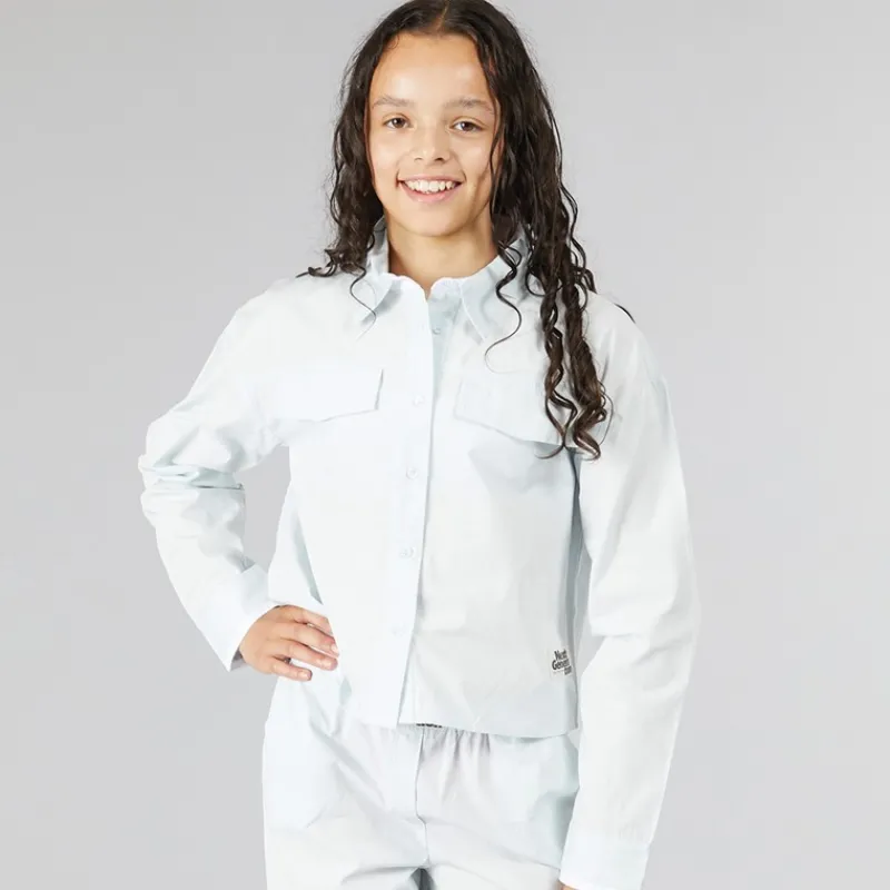 Outlet Only Piger Clara Short Label Bluser og skjorter Blå Bleg Blå