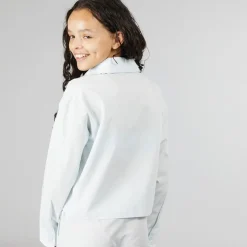 Outlet Only Piger Clara Short Label Bluser og skjorter Blå Bleg Blå