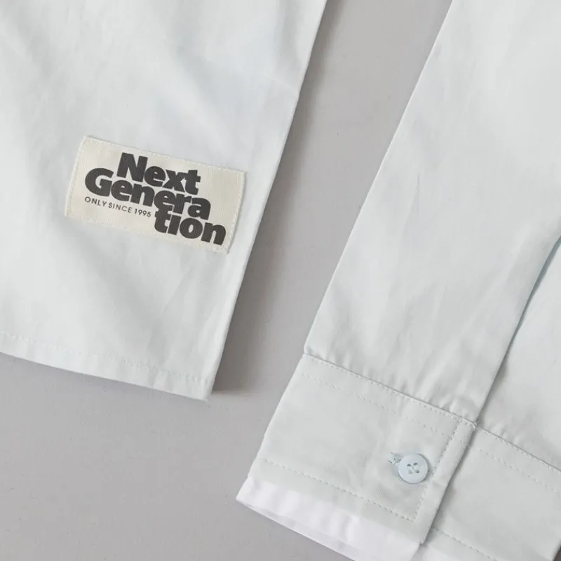 Outlet Only Piger Clara Short Label Bluser og skjorter Blå Bleg Blå