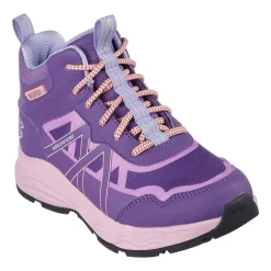 Best SKECHERS Piger Eventyr Blitz Sjov Forfølgelse Vandtætte Sko Purple Light Blue lilla