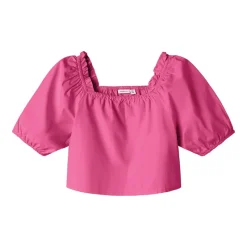 Sale Name It Piger Fabow Cropped Top Carmine Rose Lyserød