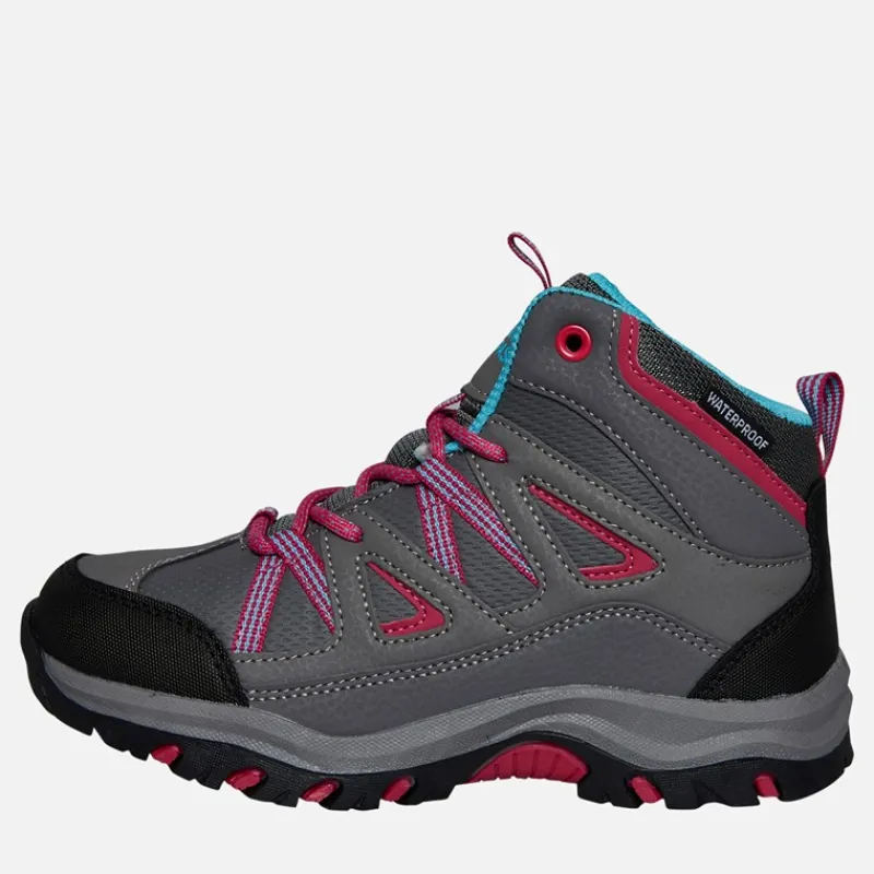 Trespass Piger Gillon 2 Mid Waterproof Vandrestøvler Grå Grå