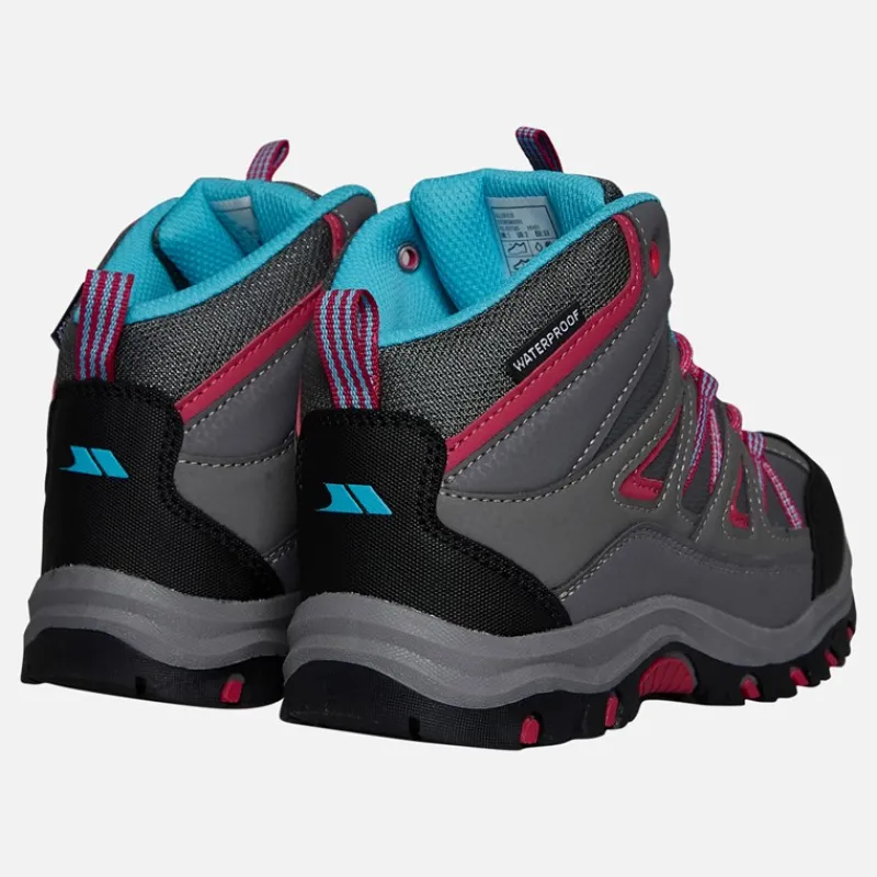 Trespass Piger Gillon 2 Mid Waterproof Vandrestøvler Grå Grå