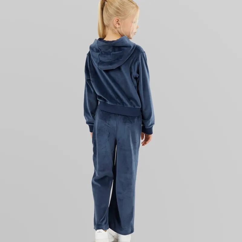 Online Ellesse Piger Hazel Velour Hættetrøje Og Joggers Navy