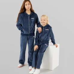 Online Ellesse Piger Hazel Velour Hættetrøje Og Joggers Navy