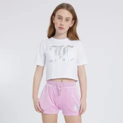 Hot Juicy Couture Piger Heart Boxy And Velour Sæt Flerfarvet Hvid