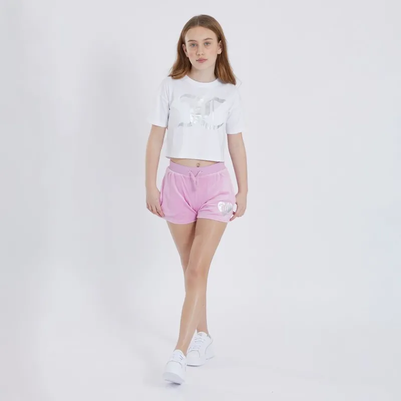 Hot Juicy Couture Piger Heart Boxy And Velour Sæt Flerfarvet Hvid