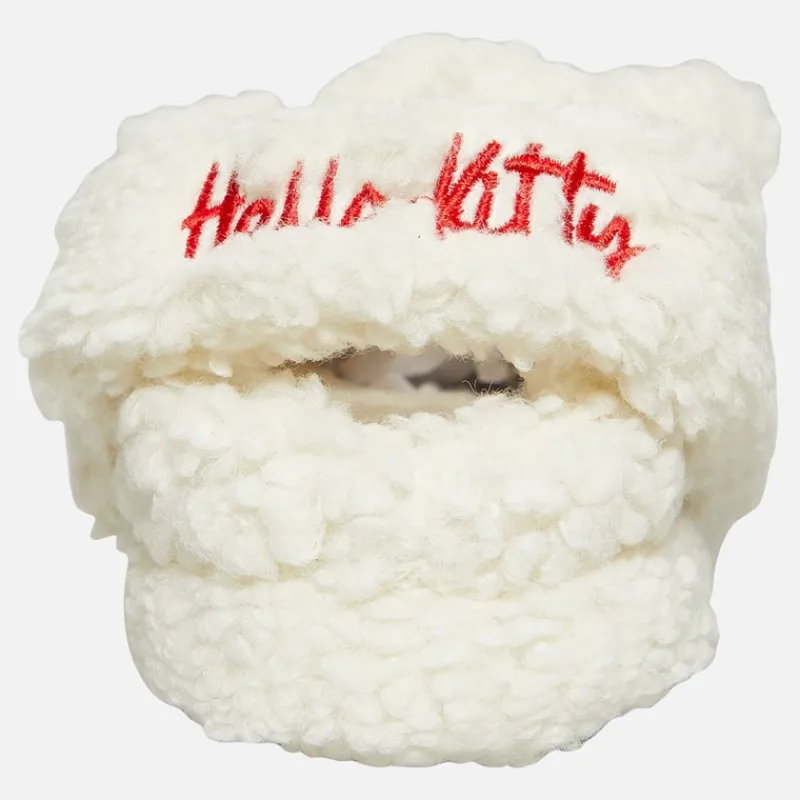 Best Hello Kitty Piger Hvide Borg Slippers Hvid/Rød