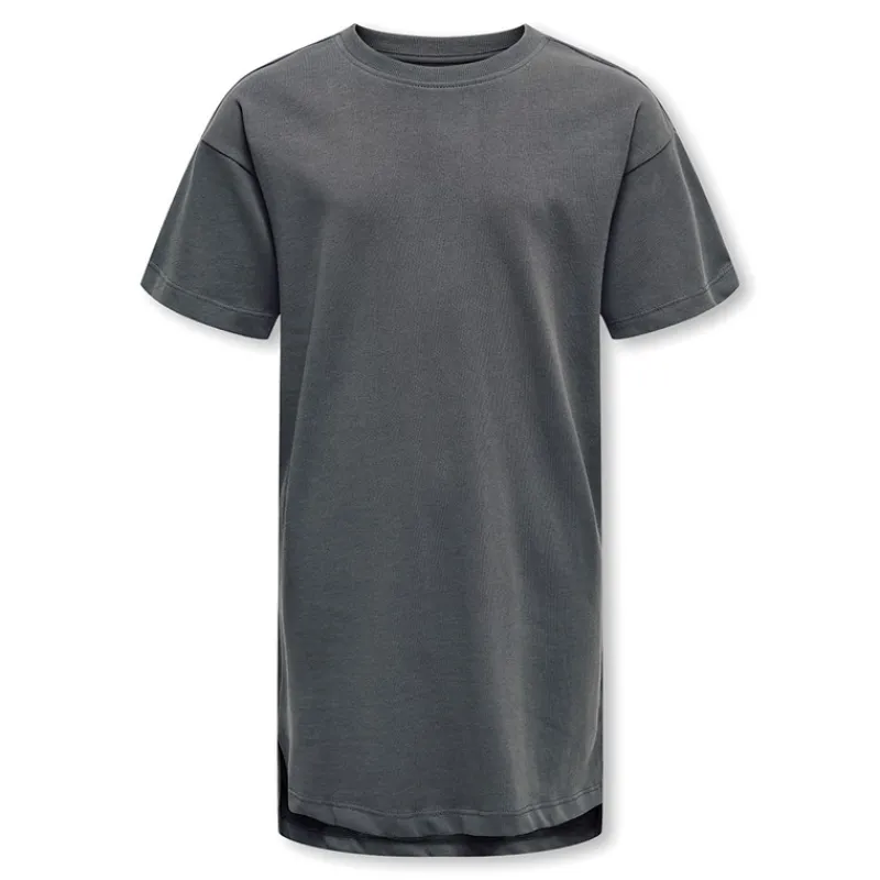 New Only Piger Jilli Life Kortærmet Slids Kjole Blackened Pearl