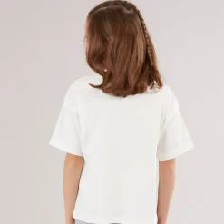 Best Vero Moda Piger Katrine Cropped T-shirt Snow White Chillin C-12 Snow White Chillin