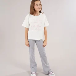 Best Vero Moda Piger Katrine Cropped T-shirt Snow White Chillin C-12 Snow White Chillin
